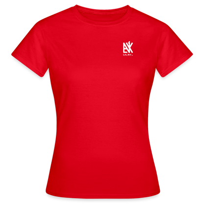 Frauen T-Shirt - QR Code (Dunkel) - Rot