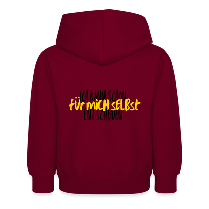 Kinder Hoodie - Selbst entscheiden - Bordeaux
