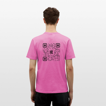 Männer T-Shirt - QR Code (Weiß) - Pink