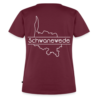 Frauen Premium T-Shirt - Schwanewede - Burgunderrot