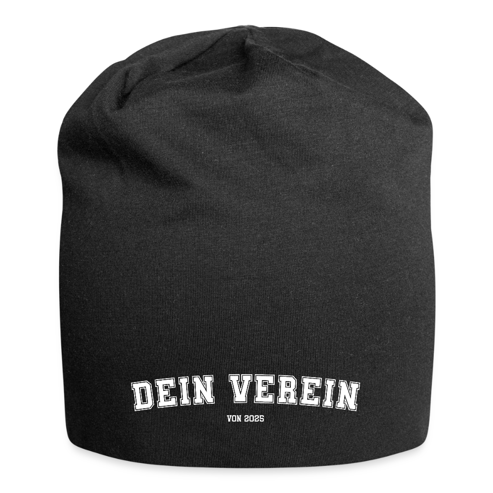 Jersey-Beanie - Dein Verein - Schwarz