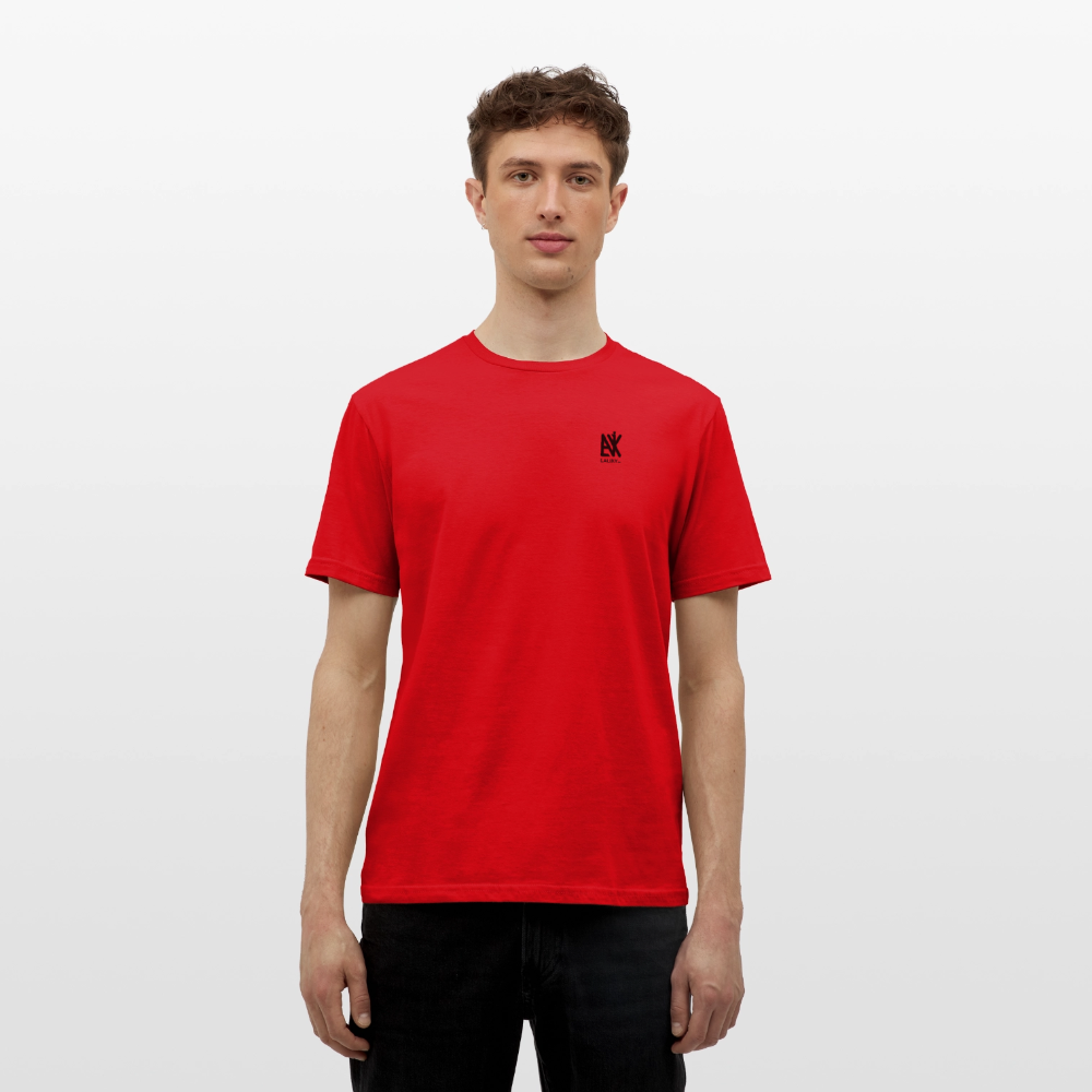 Männer T-Shirt - QR Code (Weiß) - Rot