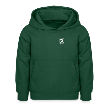 Kinder Hoodie - Ich bin glücklich - Flaschengrün