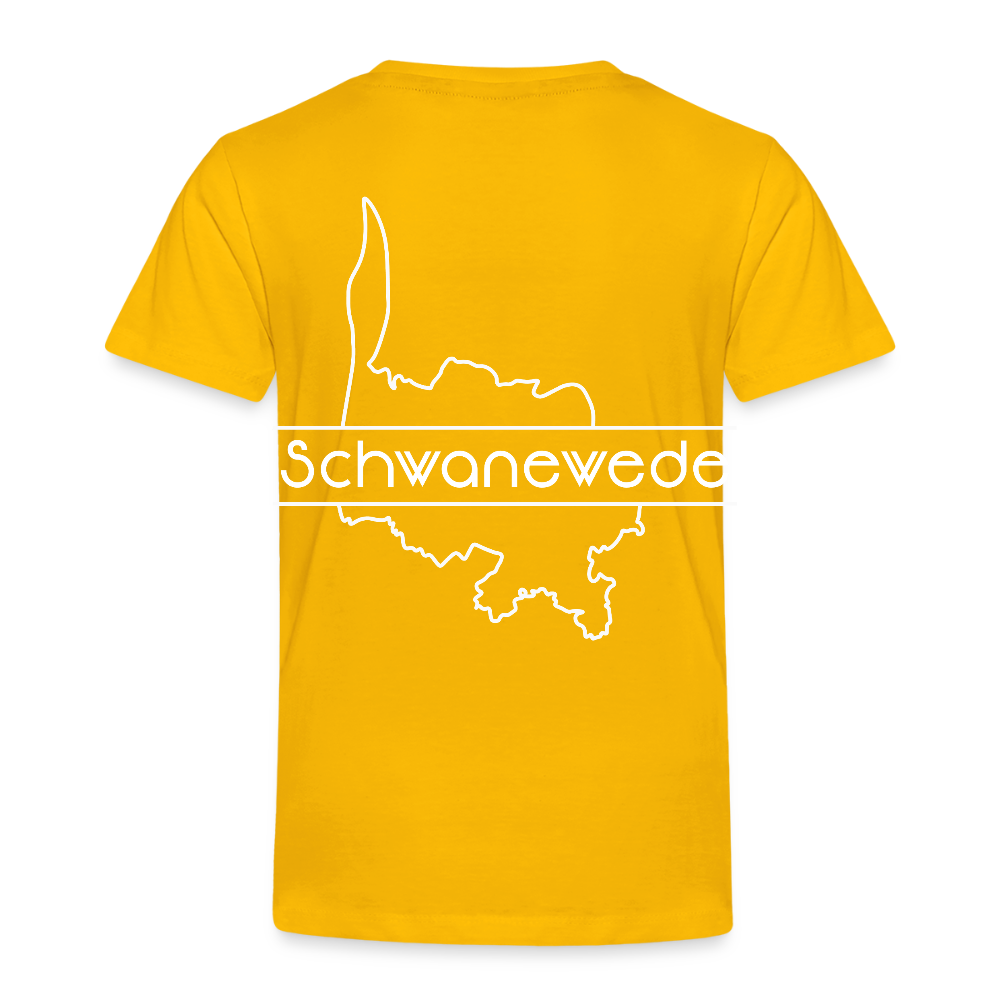 Kinder Premium T-Shirt - Schwanewede - Sonnengelb