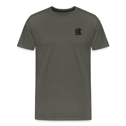 Männer Premium T-Shirt -laliky.de - Asphalt