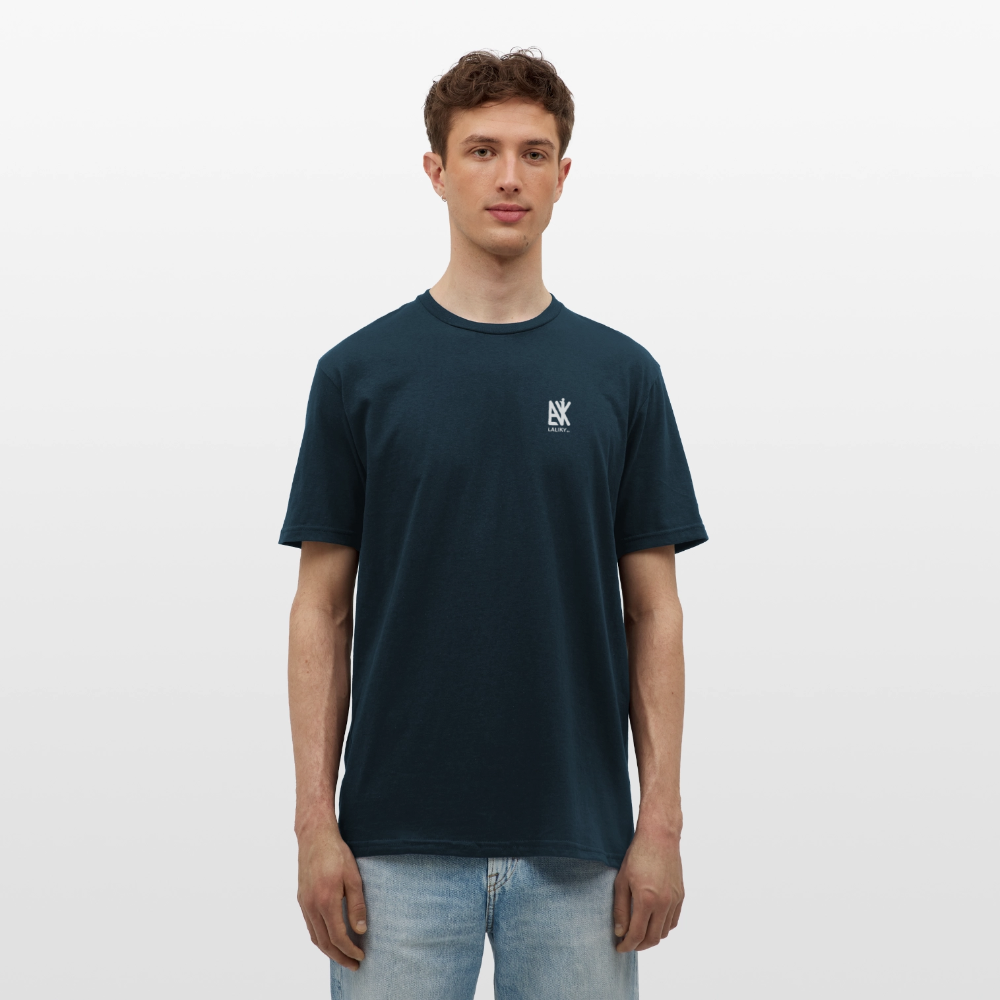 Männer T-Shirt - QR Code (Schwarz) - Navy