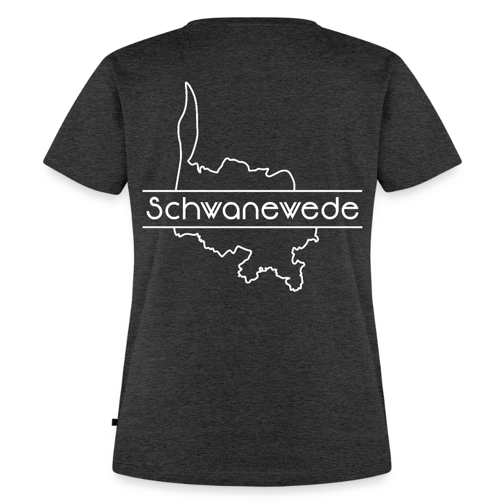 Frauen Premium T-Shirt - Schwanewede - Anthrazit meliert
