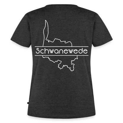 Frauen Premium T-Shirt - Schwanewede - Anthrazit meliert