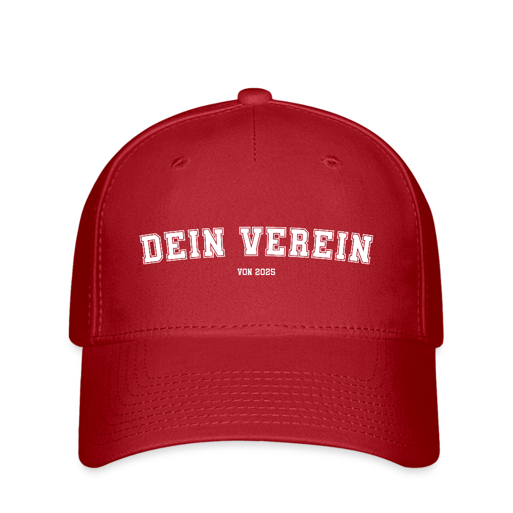Flexfit Cap - Dein Verein - Rot