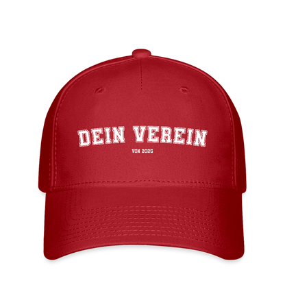 Flexfit Cap - Dein Verein - Rot