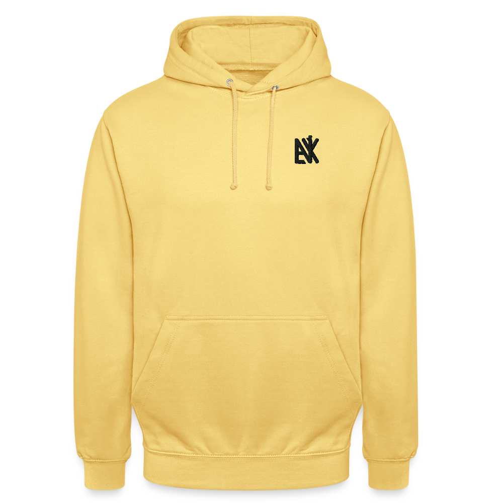 Unisex Hoodie - Flower-Horn - Zitronengelb