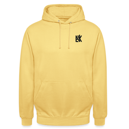 Unisex Hoodie - Flower-Horn - Zitronengelb