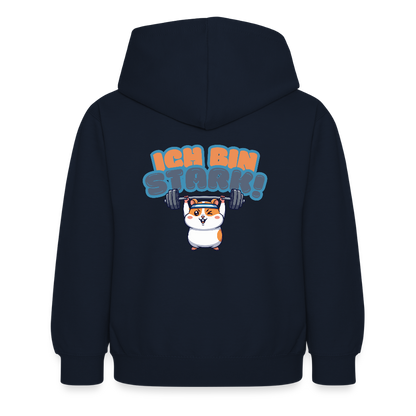 Kinder Hoodie - Ich bin stark - Navy