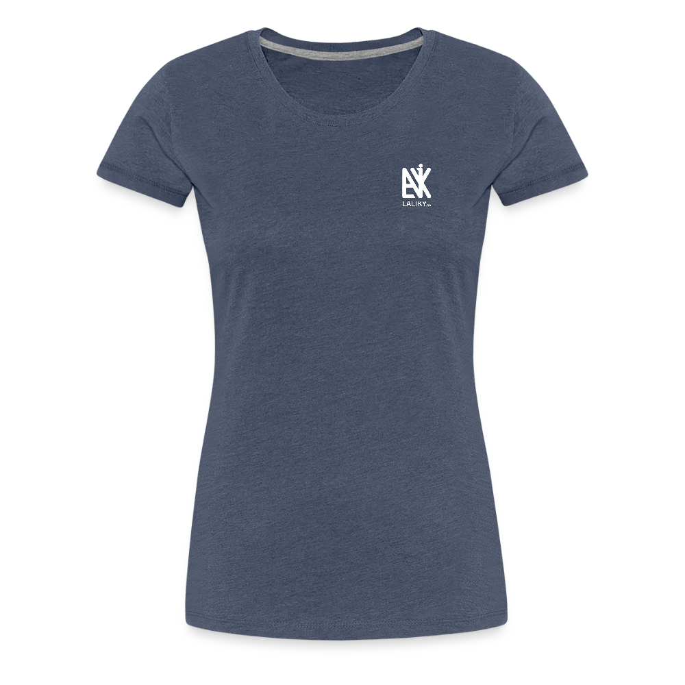 Frauen Premium T-Shirt - Schwanewede - Blau meliert