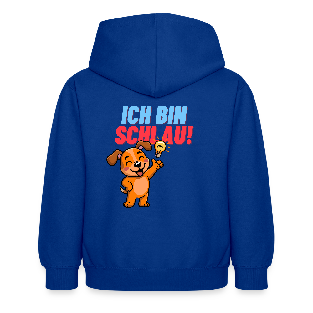 Kinder Hoodie - Ich bin schlau - Royalblau