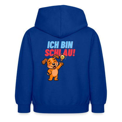 Kinder Hoodie - Ich bin schlau - Royalblau