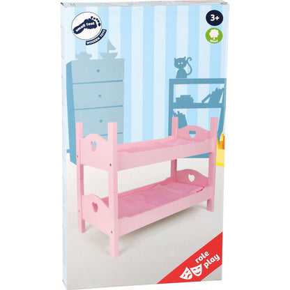 Puppenhochbett pink