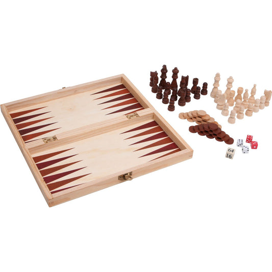 Spieleklassiker 3 in 1 im Holzkoffer