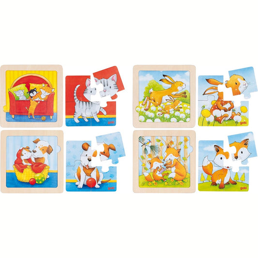 Hintergrundbildpuzzle Tierkinder