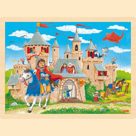 Einlegepuzzle Ritterburg