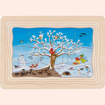 Schichtenpuzzle Mein Apfelbaum