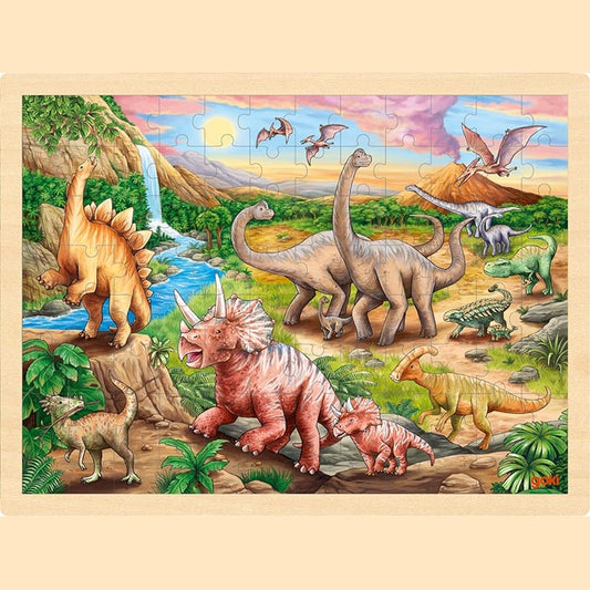 Einlegepuzzle Dinosaurierwanderung