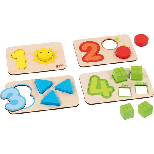 Puzzle Zählen und zuordnen