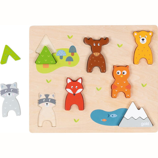 Einlegepuzzle Waldtiere