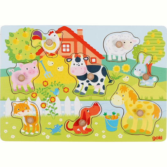 Steckpuzzle Bauernhoftiere