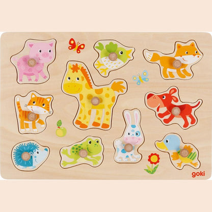 Steckpuzzle Tierkinder