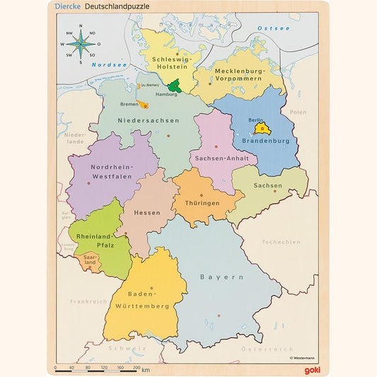 Schichtenpuzzle Deutschland