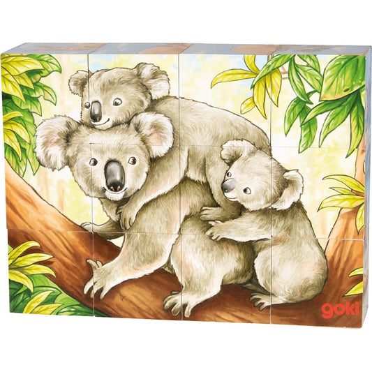 Würfelpuzzle Australische Tiere