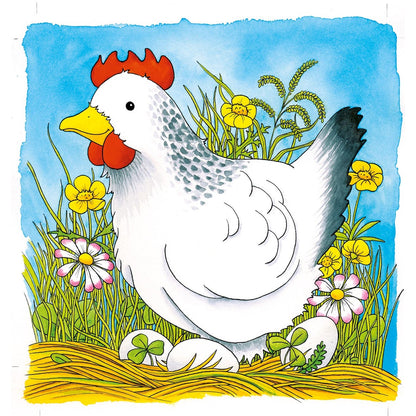 Schichtenpuzzle Das Huhn