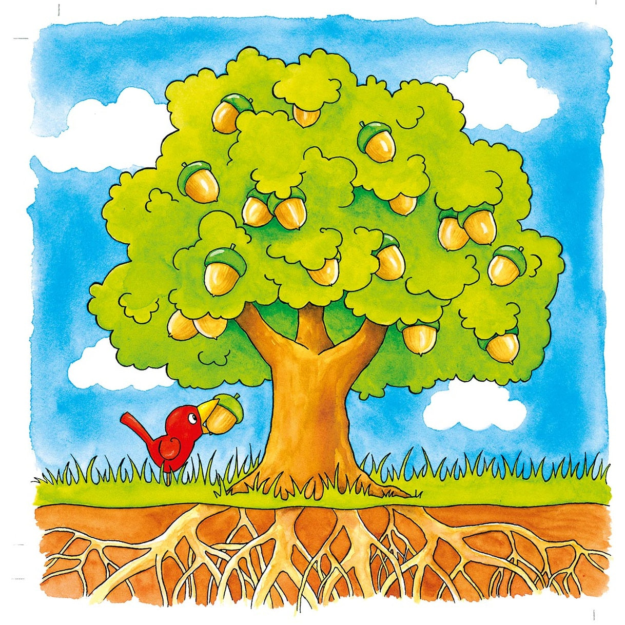 Schichtenpuzzle Der Baum