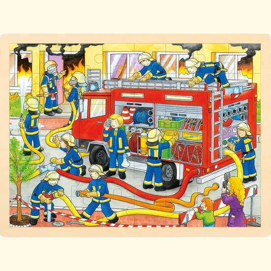 Einlegepuzzle Feuerwehreinsatz