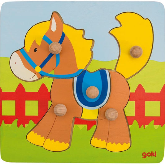 Steckpuzzle Pferd