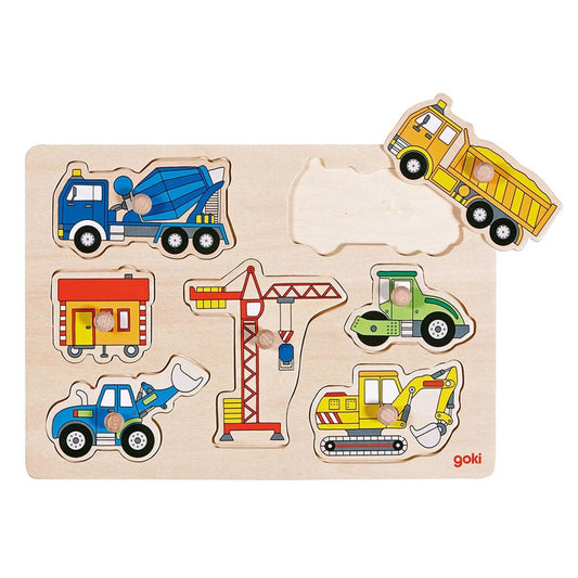 Steckpuzzle Baufahrzeuge