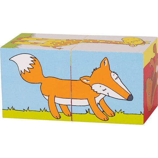 Würfelpuzzle Tiere