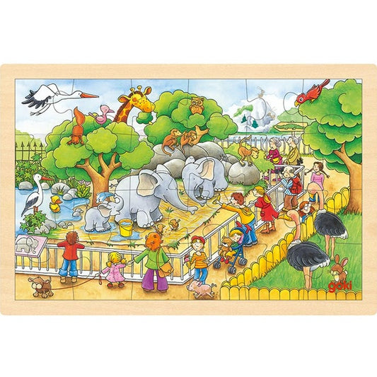 Einlegepuzzle Zoobesuch