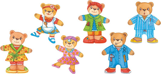 Anziehpuppenpuzzle Bärenfamilie, goki basic.