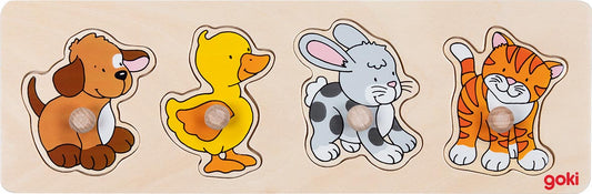 Steckpuzzle Hund, Ente,...