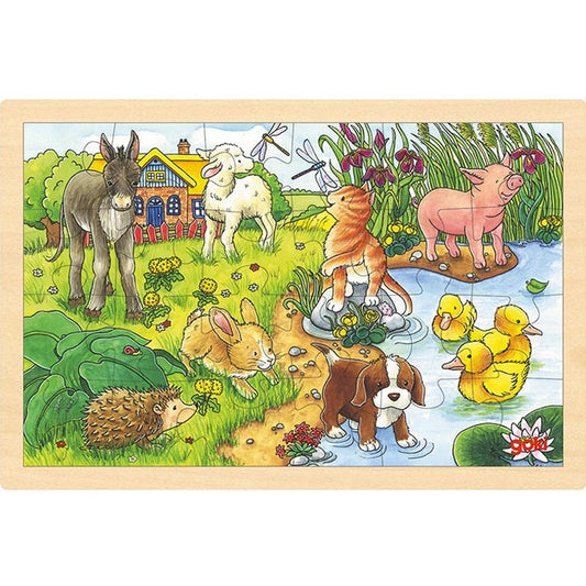 Einlegepuzzle Tierkinder II