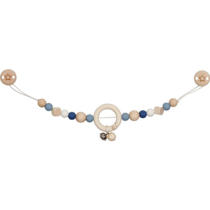 Kinderwagenkette mit verschiedenen Motiven und Clips – bunte Babywagen-Spielkette für unterwegs