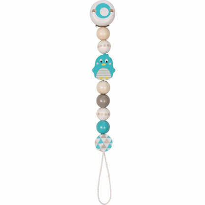 Schnullerkette mit liebevollen Motiven aus Naturmaterialien für Babys und Kleinkinder