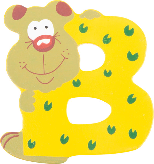 Holzbuchstabe Tiere B