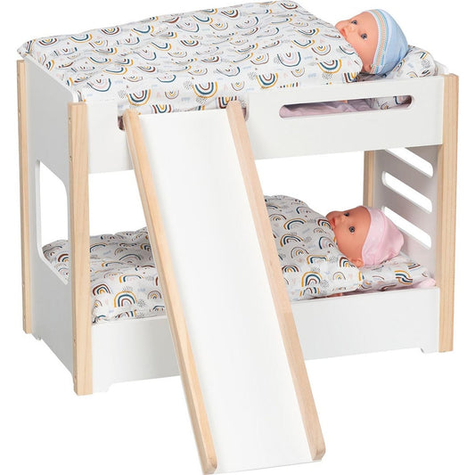 Puppen-Etagenbett mit Rutsche