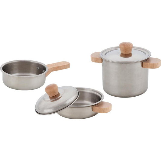 Kochset Sterneküche, 2 Töpfe und 1 Pfanne