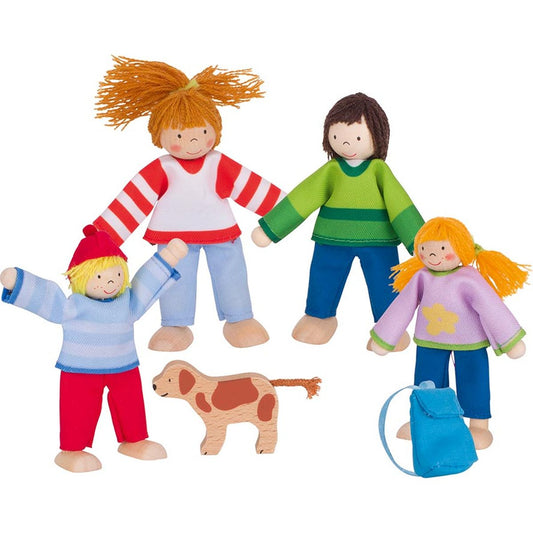Biegepuppen Camping-Familie