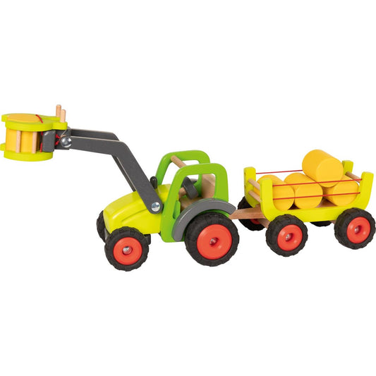 Frontlader mit Heuwagen