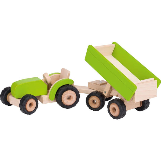 Traktor grün mit Anhänger